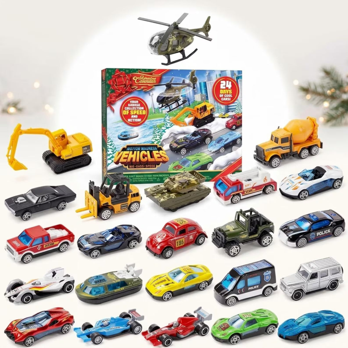 Calendrier de l'Avent 2026 de voitures miniatures